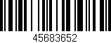 Código de barras (EAN, GTIN, SKU, ISBN): '45683652'