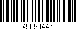 Código de barras (EAN, GTIN, SKU, ISBN): '45690447'