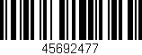 Código de barras (EAN, GTIN, SKU, ISBN): '45692477'