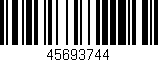 Código de barras (EAN, GTIN, SKU, ISBN): '45693744'
