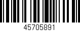 Código de barras (EAN, GTIN, SKU, ISBN): '45705891'