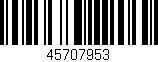 Código de barras (EAN, GTIN, SKU, ISBN): '45707953'