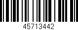 Código de barras (EAN, GTIN, SKU, ISBN): '45713442'