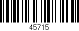 Código de barras (EAN, GTIN, SKU, ISBN): '45715'