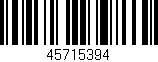 Código de barras (EAN, GTIN, SKU, ISBN): '45715394'