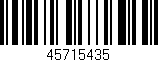 Código de barras (EAN, GTIN, SKU, ISBN): '45715435'