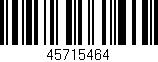 Código de barras (EAN, GTIN, SKU, ISBN): '45715464'