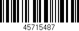 Código de barras (EAN, GTIN, SKU, ISBN): '45715487'
