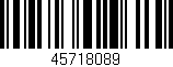 Código de barras (EAN, GTIN, SKU, ISBN): '45718089'