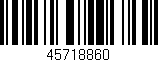 Código de barras (EAN, GTIN, SKU, ISBN): '45718860'