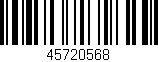 Código de barras (EAN, GTIN, SKU, ISBN): '45720568'