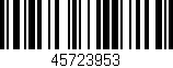 Código de barras (EAN, GTIN, SKU, ISBN): '45723953'