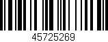 Código de barras (EAN, GTIN, SKU, ISBN): '45725269'