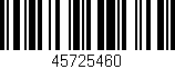 Código de barras (EAN, GTIN, SKU, ISBN): '45725460'