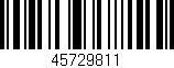 Código de barras (EAN, GTIN, SKU, ISBN): '45729811'