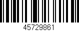 Código de barras (EAN, GTIN, SKU, ISBN): '45729861'