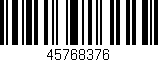 Código de barras (EAN, GTIN, SKU, ISBN): '45768376'