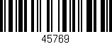 Código de barras (EAN, GTIN, SKU, ISBN): '45769'