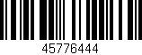 Código de barras (EAN, GTIN, SKU, ISBN): '45776444'