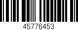 Código de barras (EAN, GTIN, SKU, ISBN): '45776453'