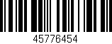 Código de barras (EAN, GTIN, SKU, ISBN): '45776454'