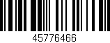 Código de barras (EAN, GTIN, SKU, ISBN): '45776466'