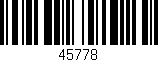 Código de barras (EAN, GTIN, SKU, ISBN): '45778'