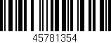 Código de barras (EAN, GTIN, SKU, ISBN): '45781354'