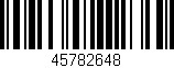 Código de barras (EAN, GTIN, SKU, ISBN): '45782648'