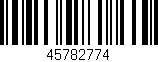 Código de barras (EAN, GTIN, SKU, ISBN): '45782774'