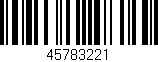 Código de barras (EAN, GTIN, SKU, ISBN): '45783221'
