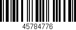 Código de barras (EAN, GTIN, SKU, ISBN): '45784776'