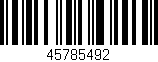 Código de barras (EAN, GTIN, SKU, ISBN): '45785492'