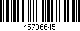 Código de barras (EAN, GTIN, SKU, ISBN): '45786645'