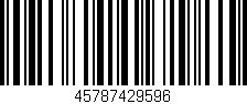 Código de barras (EAN, GTIN, SKU, ISBN): '45787429596'