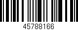 Código de barras (EAN, GTIN, SKU, ISBN): '45788166'
