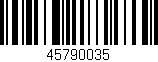 Código de barras (EAN, GTIN, SKU, ISBN): '45790035'