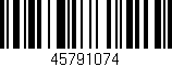 Código de barras (EAN, GTIN, SKU, ISBN): '45791074'