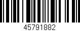 Código de barras (EAN, GTIN, SKU, ISBN): '45791882'