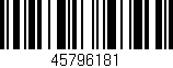 Código de barras (EAN, GTIN, SKU, ISBN): '45796181'