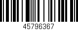 Código de barras (EAN, GTIN, SKU, ISBN): '45796367'