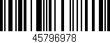 Código de barras (EAN, GTIN, SKU, ISBN): '45796978'