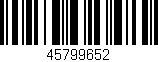 Código de barras (EAN, GTIN, SKU, ISBN): '45799652'