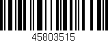 Código de barras (EAN, GTIN, SKU, ISBN): '45803515'