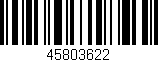 Código de barras (EAN, GTIN, SKU, ISBN): '45803622'