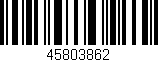 Código de barras (EAN, GTIN, SKU, ISBN): '45803862'