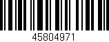 Código de barras (EAN, GTIN, SKU, ISBN): '45804971'