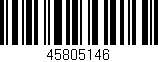 Código de barras (EAN, GTIN, SKU, ISBN): '45805146'