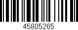 Código de barras (EAN, GTIN, SKU, ISBN): '45805265'