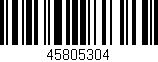 Código de barras (EAN, GTIN, SKU, ISBN): '45805304'